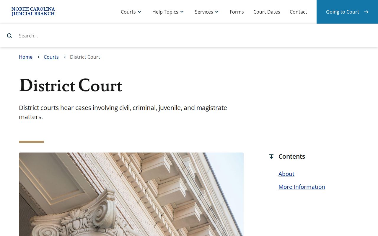 Camden County civil docket District Court structure reference