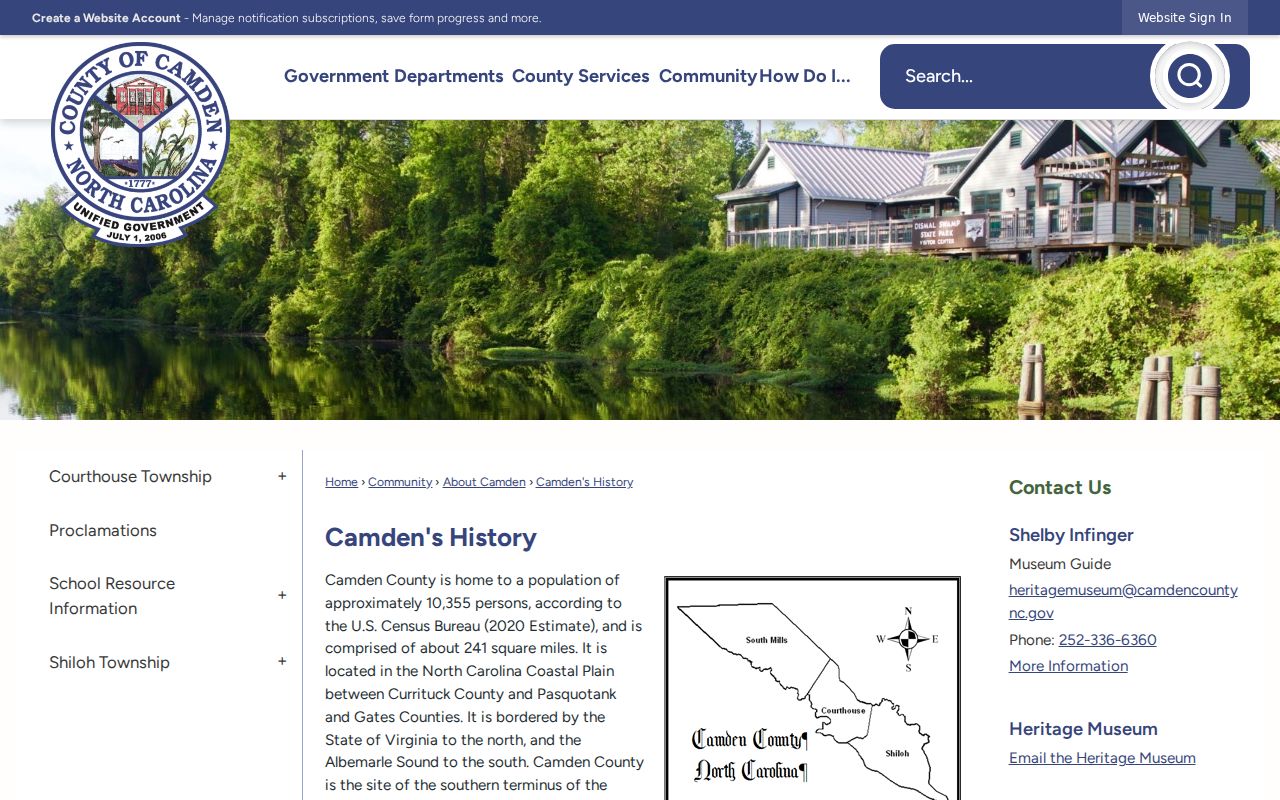 Camden County court docket local history and courthouse records