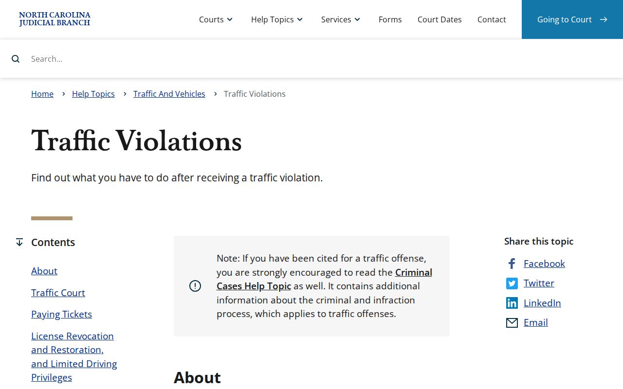 Camden County traffic court records traffic citation guidance